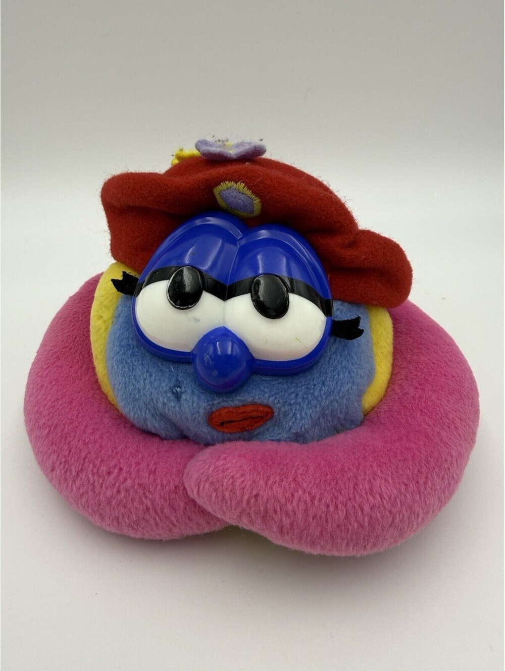Vintage 1998 Gund Veggie Tales Madame Blueberry 4” Plush Stuffed Beanie Toy